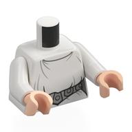 Torso, Dress, Silver Belt print, White Arms, Light Nougat Hands White