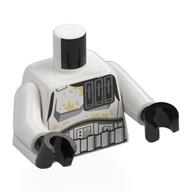 Torso, Stormtrooper Armor, Tan Stains print, White Arms, Black Hands Weiß