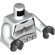 Torso Armour Stormtrooper Print, White Arms, Black Hands Weiß