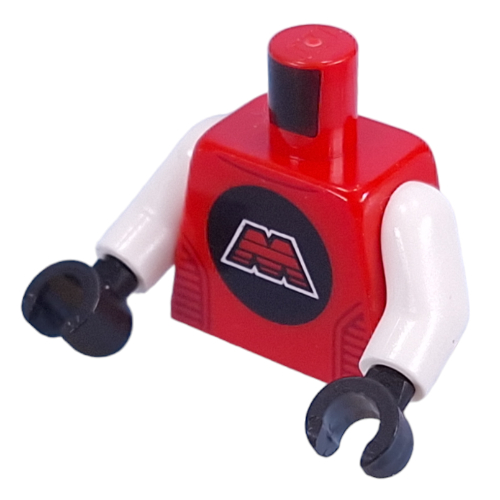 Torso, MTron Logo, Space Suit print, White Arms, Black Hands Rot