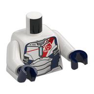 Torso, Dark Blue/Black Iron Legion Armor, Red Avengers Logo print, White Arms, Dark Blue Hands Weiß