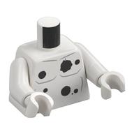 Torso, Muscles, Black Spots print, White Arms and Hands Weiß