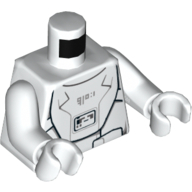 Torso Armor, First Order Snowtrooper Print, White Arms and Hands White