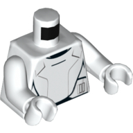 Torso Armor Panels Print (Flametrooper), White Arms and Hands White