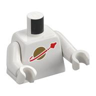 Torso Classic Space Logo (2019) Print, White Arms and Hands Weiß