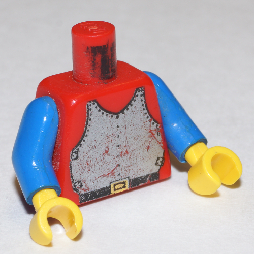 Torso Armor, Breastplate Print, Blue Arms, Yellow Hands Rot