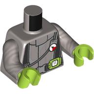 Torso, Black Straps, Pressure Gaige, Lime Radio print, Flat Silver Arms, Lime Hands Mattsilber