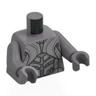 Torso, Robot Body, Armor Plating, Flat Silver Arms and Hands Flat Silver