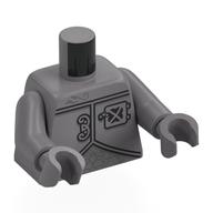 Torso, Robot Plating, Hatch over Heart print, Flat Silver Arms and Hands Flat Silver