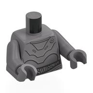 Torso, Silver Droid Plating print, Flat Silver Arms and Hands Flat Silver