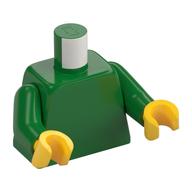 Torso, Green Arms, Yellow Hands [Plain] Grün
