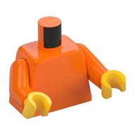 Torso, Orange Arms, Yellow Hands [Plain] Orange