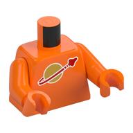 Torso Classic Space Logo (2019) Print, Orange Arms and Hands Orange