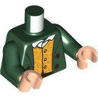 Torso, Jacket, Bright Light Orange Vest, White Shirt print, Dark Green Arms, Light Nougat Hands Dark Green