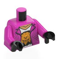 Torso, Jacket, Warm Tan, White Shirt, Gold Steve Face print, Dark Pink Arms, Black Hands Dark Pink