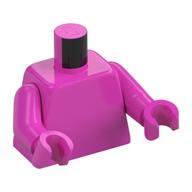 Torso, Dark Pink Arms, Dark Pink Hands [Plain] Dunkelrosa