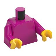 Torso, Magenta Arms, Yellow Hands [Plain] Magenta