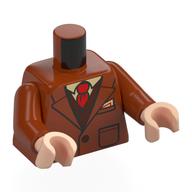 Torso, Coat, Dark Brown Vest, Tan Shirt, Red Tie print, Dark Orange Arms, Light Nougat Hands Dunkelorange