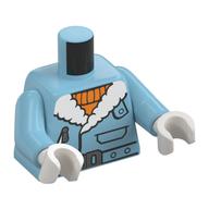 Torso, Winter Coat, White Fur, Orange Sweater print, Medium Azure Arms, White Hands Mittelazur