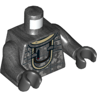 Torso Armor, Dirt Stains (Camouflage) Rebolt Print, Pearl Titanium Arms, Black Hands Pearl Titanium
