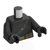 Torso, Batman Armor, Grey Straps, Dark Tan Utility Belt print, Pearl Titanium Arms and Hands Perltitan