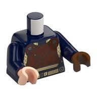 Torso, Odd Hands, Tan Bet, Reddish Brown Chest, Straps print, Dark Blue Arms, Left Reddish Brown Hand, Right Light Nougat Hand Dark Blue