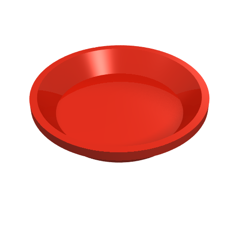 Equipment Dish / Plate Round [Kitchen Implements Kit] Red