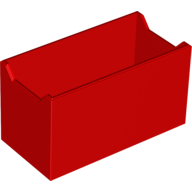 Batterie Kiste unterer halb 4 × 8 × 4 [AAA] Rot