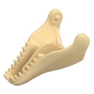 Tierkörperteil, Dinosaurier, Tyrannosaurus Rex Unterkiefer [unbedruckt] in Beige