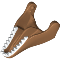 Animal Body Part, Dinosaur, Tyrannosaurus Rex Lower Jaw with White Teeth Print Mittelnougat
