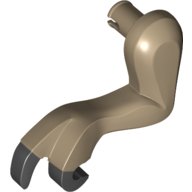 Animal Body Part, Dinosaur, Tyrannosaurus Rex Arm / Leg, Left, Small, Black Claws Print Dark Tan