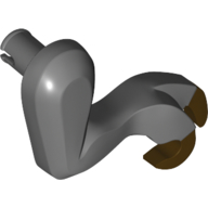 Animal Body Part, Dinosaur, Tyrannosaurus Rex Arm / Leg, Right, Small, Dark Brown Claws Print Dunkelblaugrau
