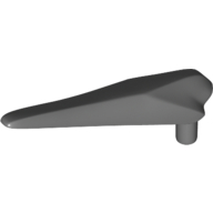 Animal Body Part, Dinosaur, Pteranodon Jaw Bottom with Pin [Flexible Plastic] Dunkelblaugrau