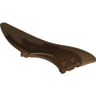 Animal Body Part, Dinosaur, Pteranodon Wing, Right with Marbled Medium Nougat Edge Pattern in Reddish Brown