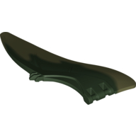 Animal Body Part, Dinosaur, Pteranodon Wing, Right with Marbled Olive Green Pattern Dark Green
