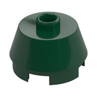 Brick Round 2 × 2 Truncated Cone Dark Green