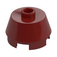 Brick Round 2 × 2 Truncated Cone Dark Red