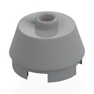 Brick Round 2 × 2 Truncated Cone Hellblaugrau