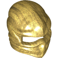 Wrap with Forehead Ridge Pearl Gold