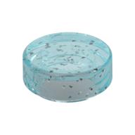 Tile Round 1 × 1 Glitter Trans-Light Blue