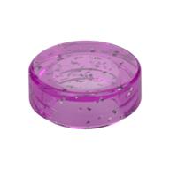 Tile Round 1 × 1 Glitter Trans-Dark Pink