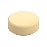 Fliese rund 1 × 1 Beige