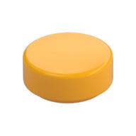 Fliese rund 1 × 1 Leuchtendes Hellorange