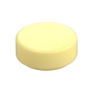 Tile Round 1 × 1 Bright Light Yellow