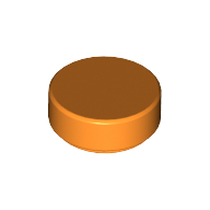 Tile Round 1 × 1 Orange