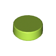 Tile Round 1 × 1 Lime