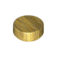 Tile Round 1 × 1 Pearl Gold