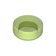 Tile Round 1 × 1 Trans-Bright Green