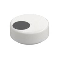 Tile Round 1 × 1 with Black Off-Center Dot/Circle/Eye print White
