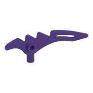 Weapon Scythe / Crescent Blade Serrated with Bar Dunkellila